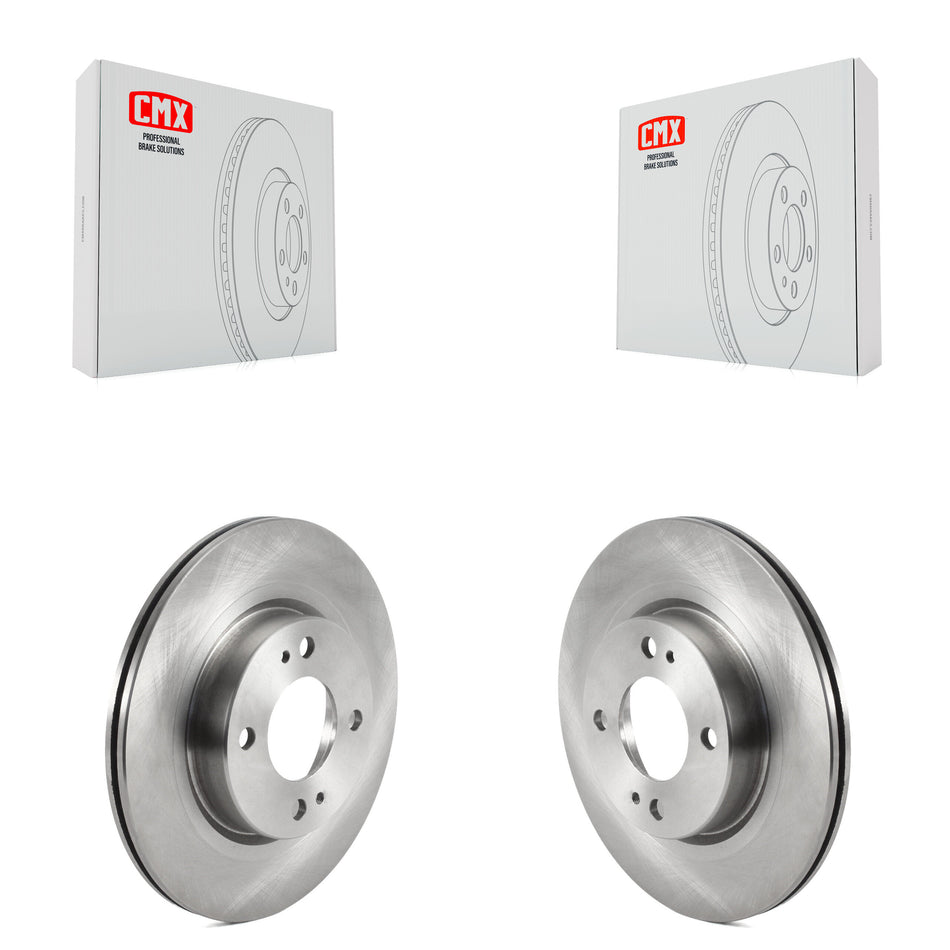 Front Disc Brake Rotors Pair For 2017-2022 Mitsubishi Mirage G4 K8-101762
