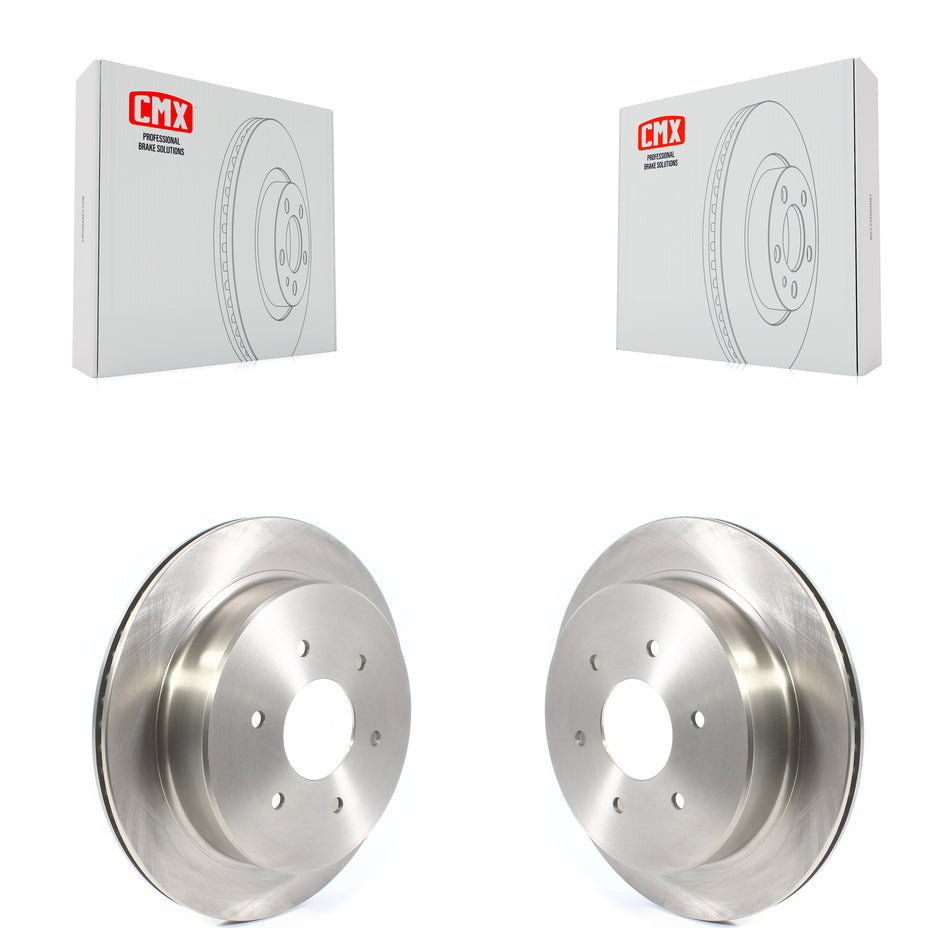 Rear Disc Brake Rotors Pair For 2017-2022 Nissan TITAN K8-101792
