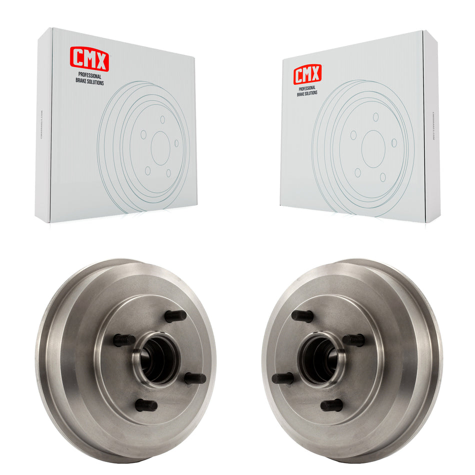 Rear Brake Drums Pair For 2000-2008 Ford Focus Wheel Bearing Includes K8-101890
