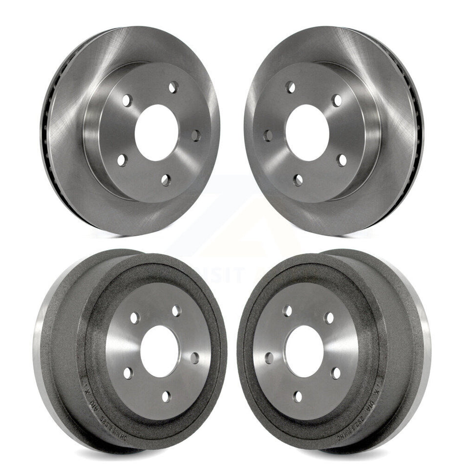 Front Rear Disc Brake Rotors Drums Kit For 2000-2001 Dodge Ram 1500 RWD K8-101979