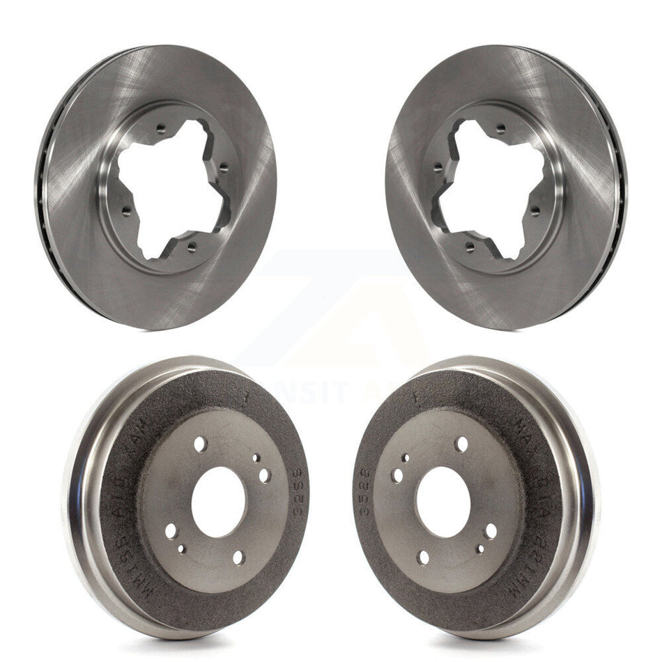 Front Rear Disc Brake Rotors Drums Kit For Honda Accord K8-101986