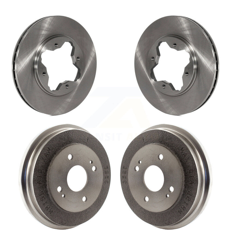 Front Rear Disc Brake Rotors Drums Kit For Honda Accord K8-101986