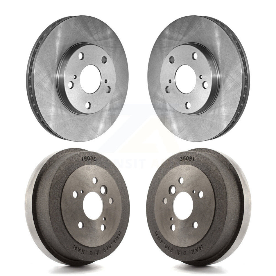 Front Rear Disc Brake Rotors Drums Kit For Toyota Camry Solara K8-101990