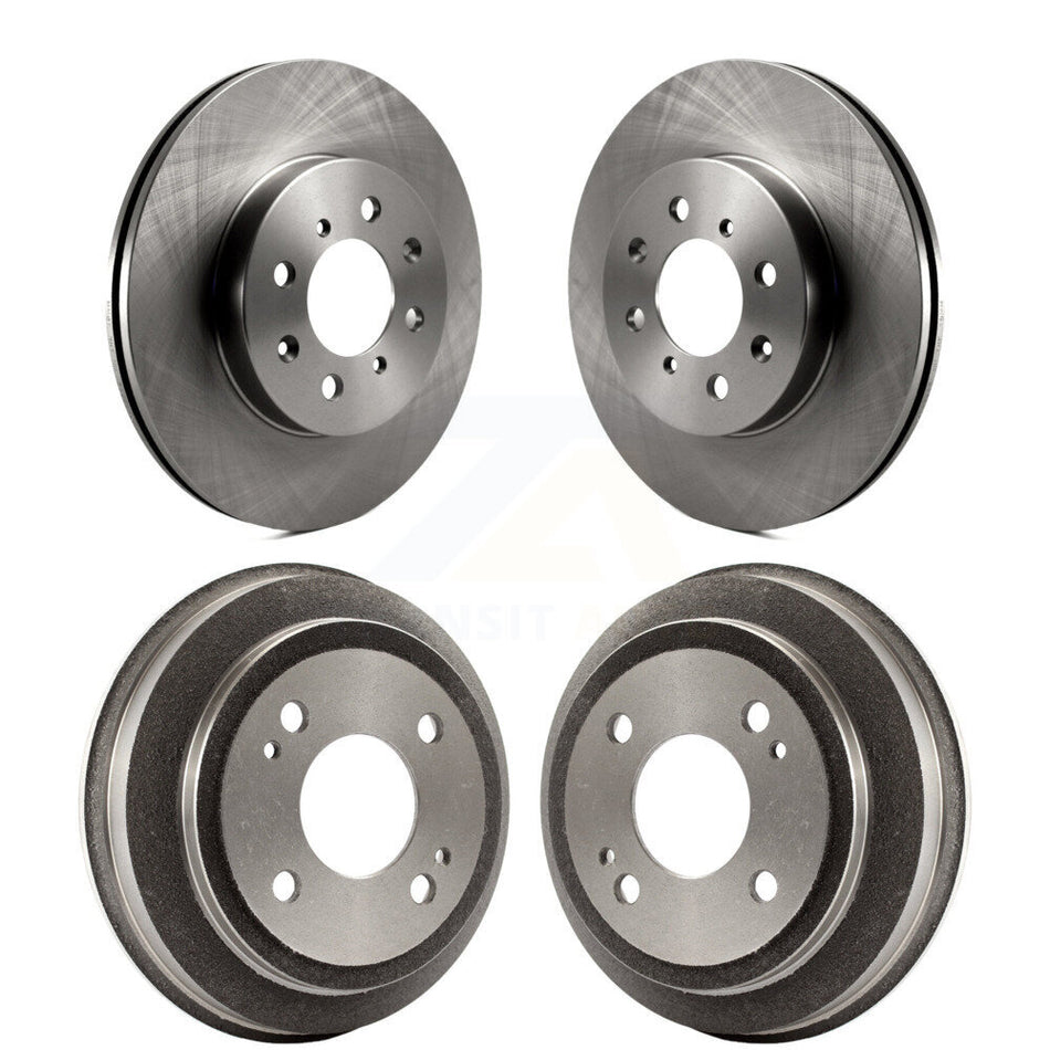 Front Rear Disc Brake Rotors Drums Kit For Honda Civic del Sol K8-102002