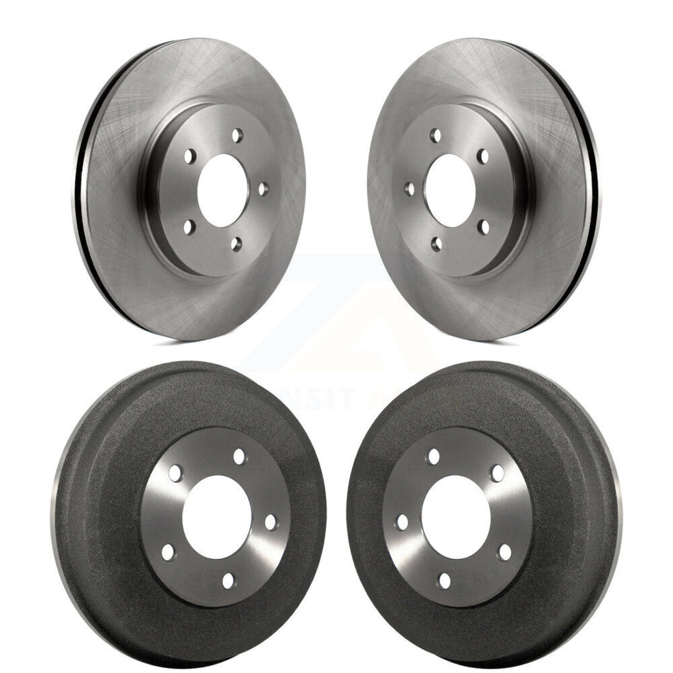 Front Rear Disc Brake Rotors Drums Kit For Ford Escape Mercury Mariner Mazda Tribute K8-102006