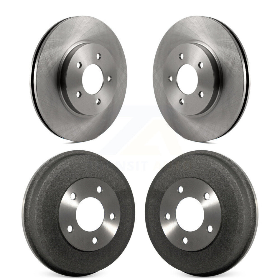 Front Rear Disc Brake Rotors Drums Kit For Ford Escape Mercury Mariner Mazda Tribute K8-102006