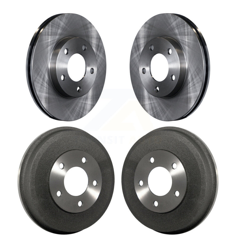 Front Rear Disc Brake Rotors Drums Kit For Ford Escape Mazda Tribute Mercury Mariner K8-102007