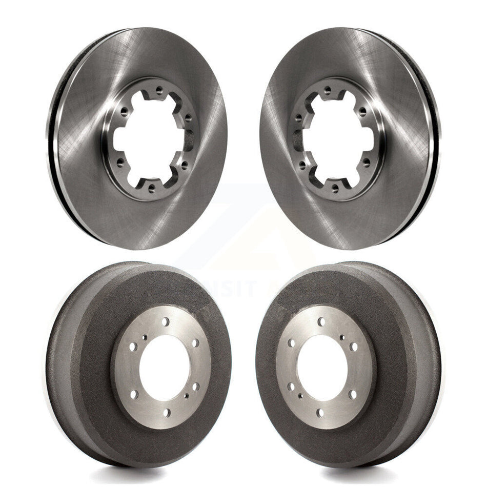 Front Rear Disc Brake Rotors Drums Kit For Nissan Xterra Frontier K8-102018