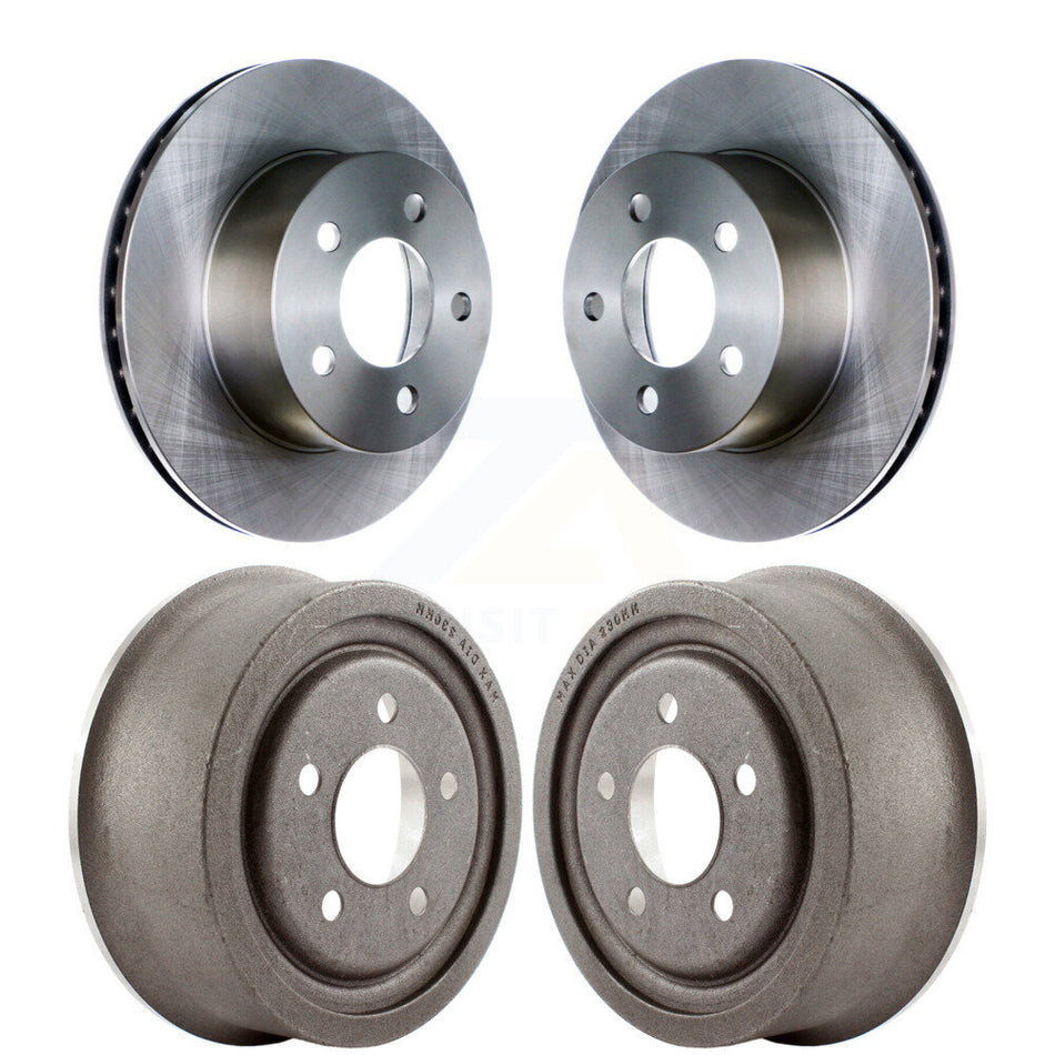 Front Rear Disc Brake Rotors Drums Kit For Jeep Wrangler Cherokee Comanche Wagoneer TJ K8-102024