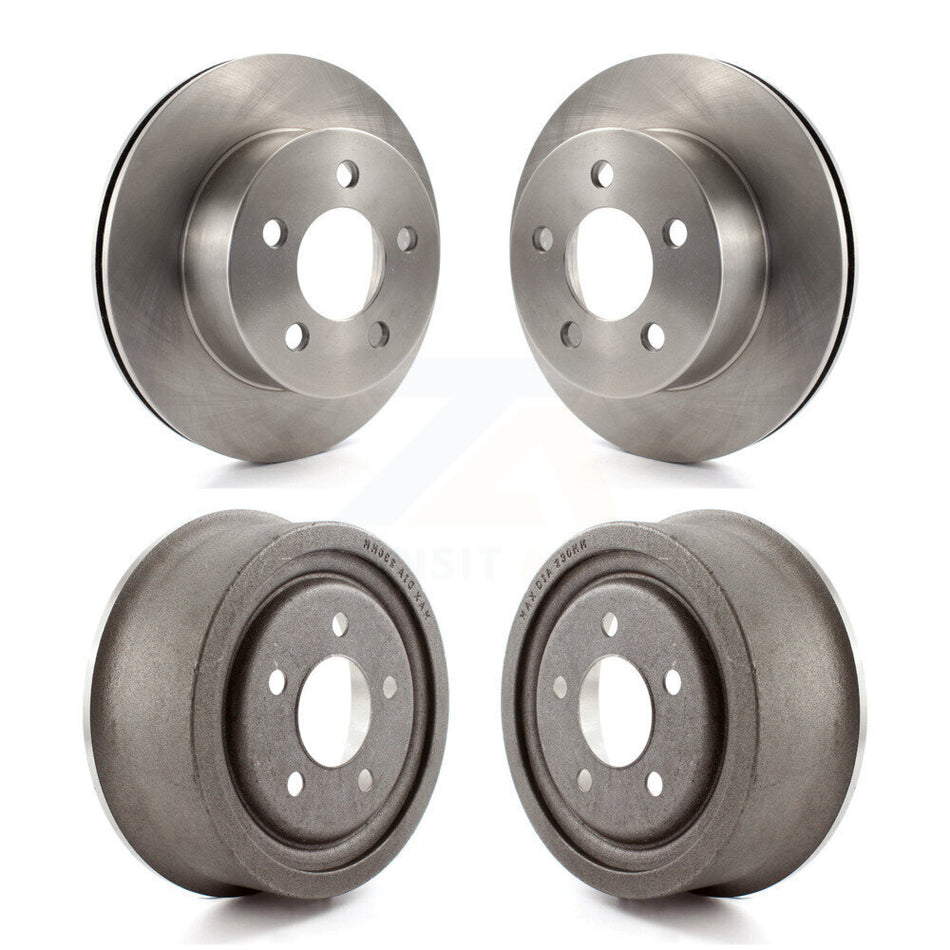 Front Rear Disc Brake Rotors Drums Kit For Jeep Wrangler Cherokee TJ K8-102025