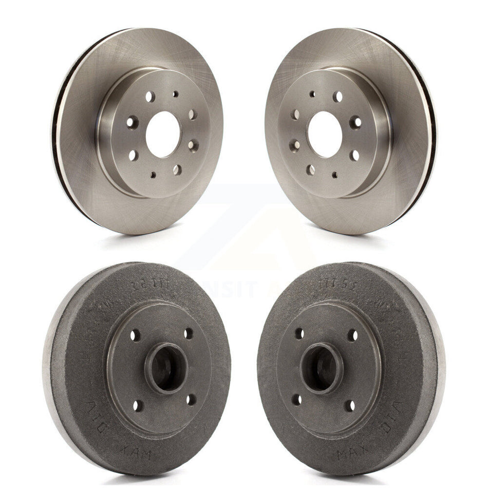 Front Rear Disc Brake Rotors Drums Kit For 2003-2005 Kia Rio 4-Wheel ABS K8-102027