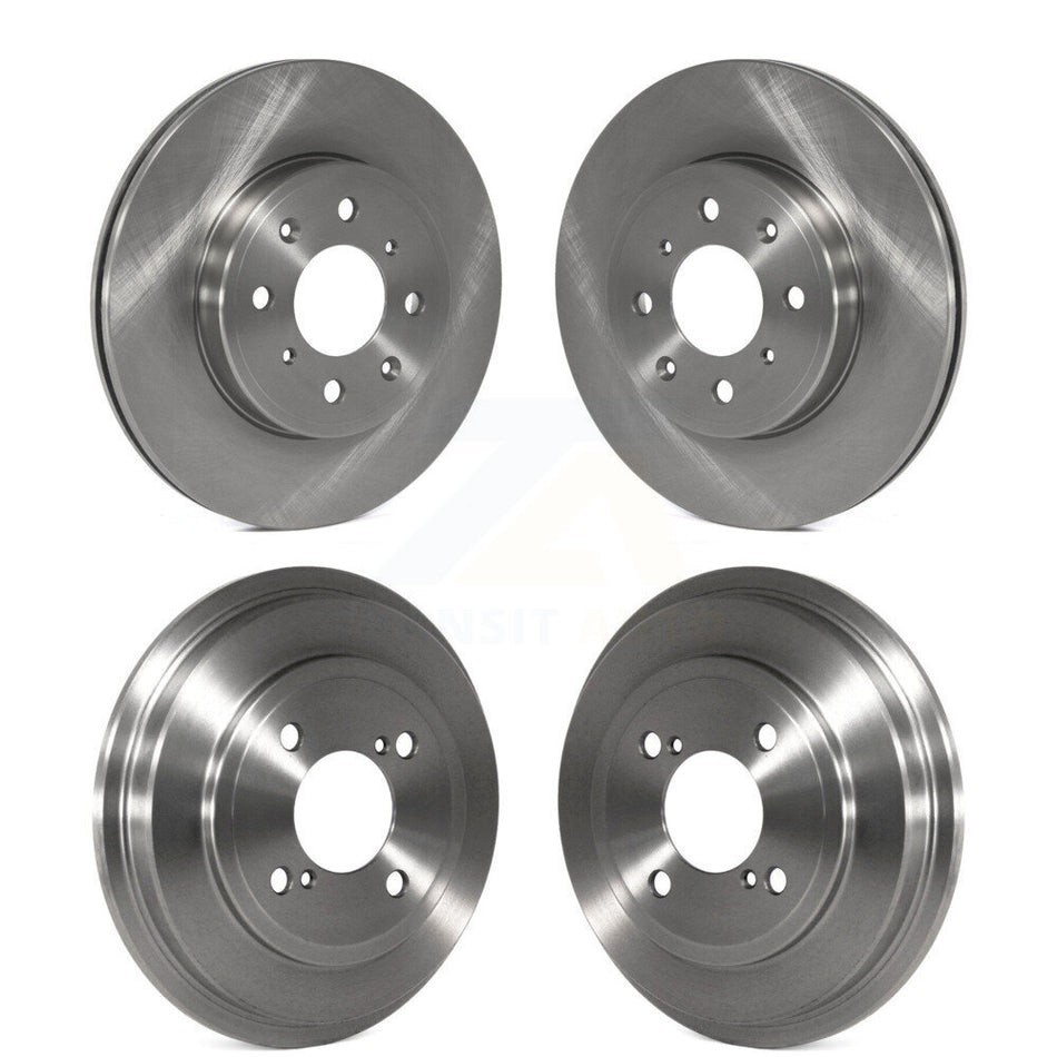 Front Rear Disc Brake Rotors Drums Kit For Honda Fit K8-102032