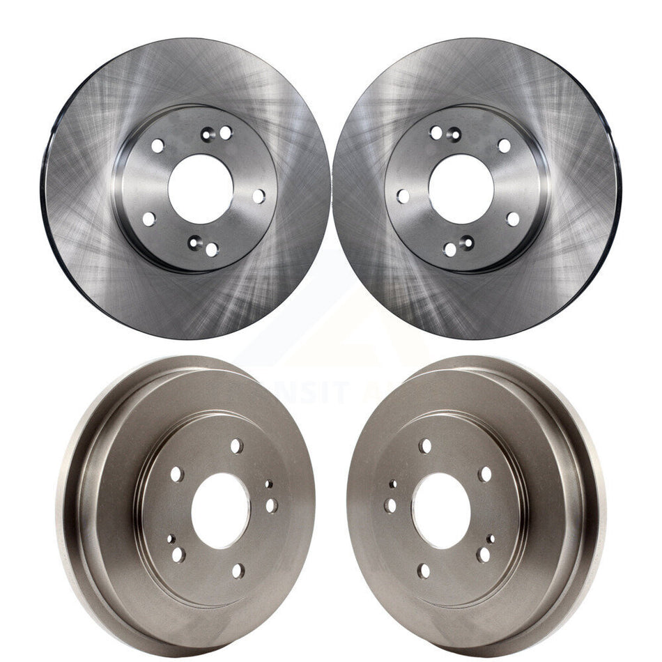 Front Rear Disc Brake Rotors Drums Kit For Honda Accord Civic Fit K8-102034