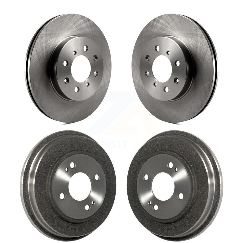 Front Rear Disc Brake Rotors Drums Kit For Honda Civic Fit Insight K8-102035