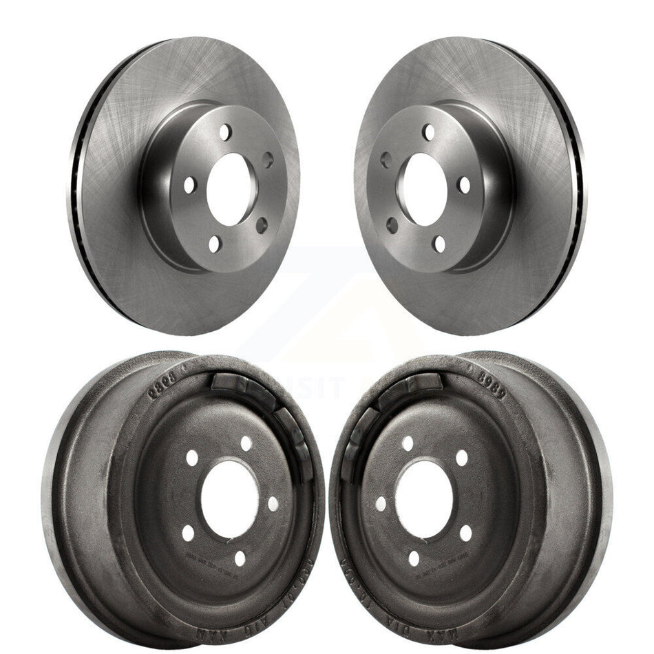 Front Rear Disc Brake Rotors Drums Kit For Ford Ranger Mazda B4000 With 10" Diameter Drum K8-102046