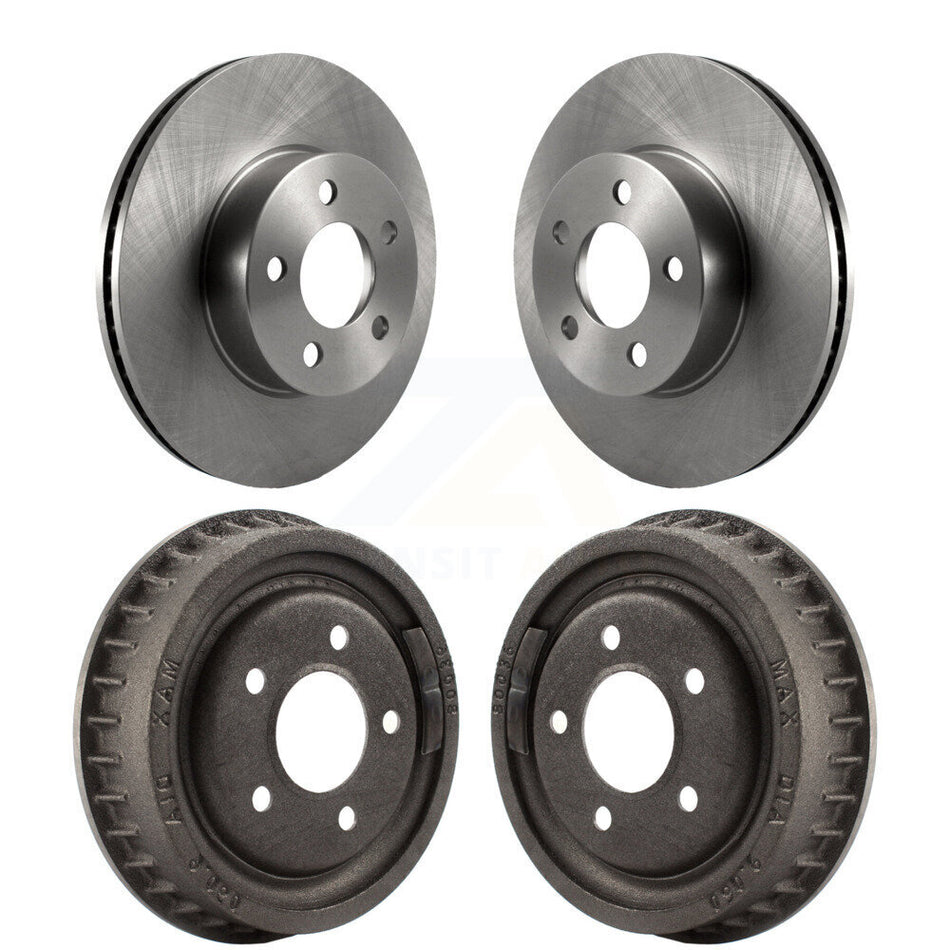 Front Rear Disc Brake Rotors Drums Kit For Ford Ranger Mazda B4000 With 9" Diameter Drum K8-102047