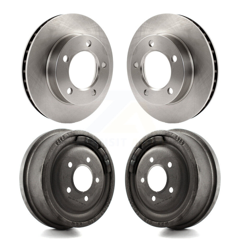 Front Rear Disc Brake Rotors Drums Kit For 1983 Ford F-150 4WD With 10" Diameter Drum K8-102048
