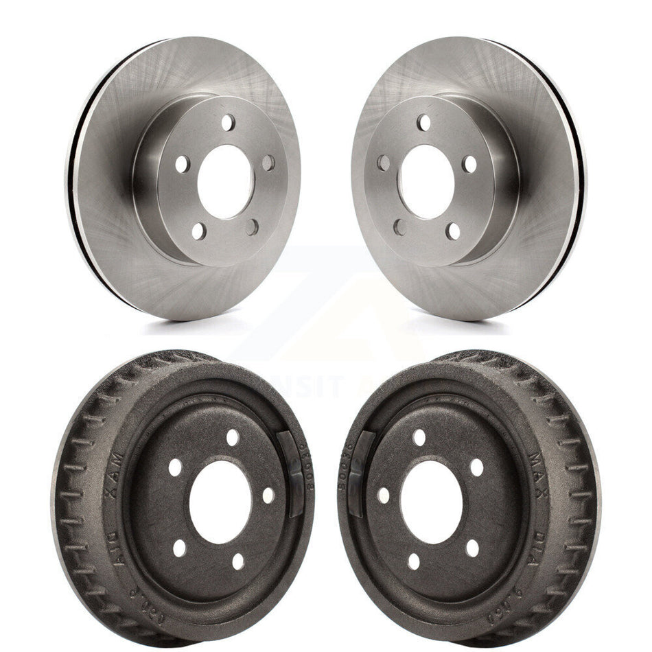 Front Rear Disc Brake Rotors Drums Kit For Ford Ranger Mazda B3000 B4000 With 9" Diameter Drum 4WD K8-102050