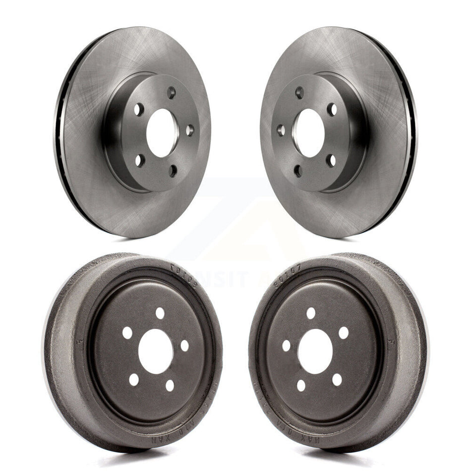 Front Rear Disc Brake Rotors Drums Kit For 2003-2005 Chevrolet Cavalier Pontiac Sunfire K8-102055