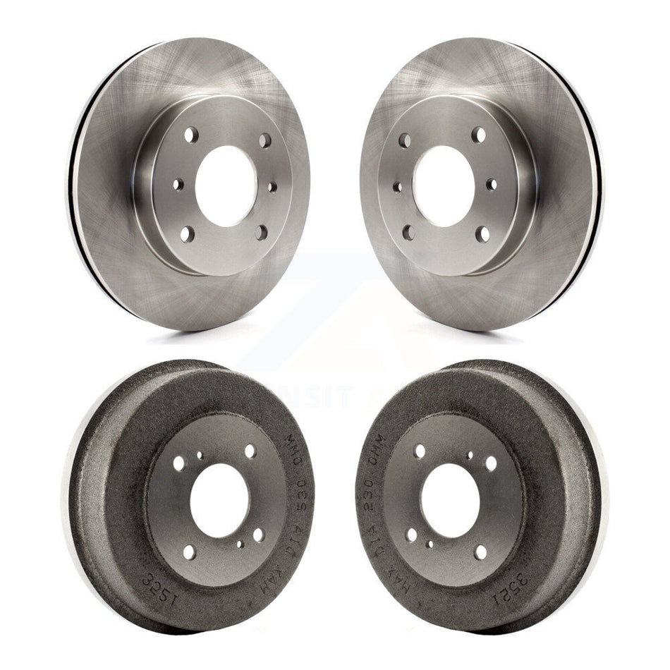 Front Rear Disc Brake Rotors Drums Kit For Nissan Stanza Axxess K8-102057