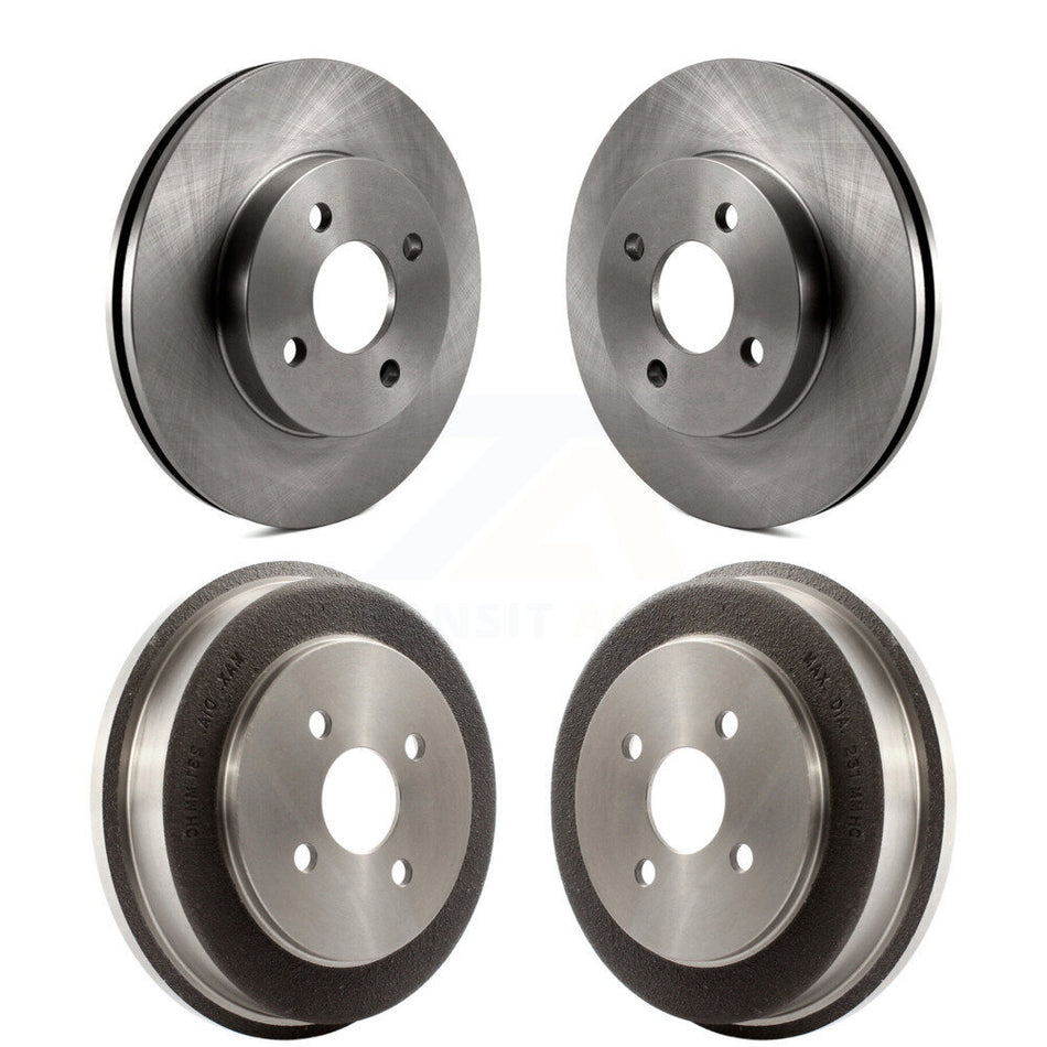 Front Rear Disc Brake Rotors Drums Kit For Chevrolet Cobalt Saturn Ion Pontiac G5 Pursuit K8-102059