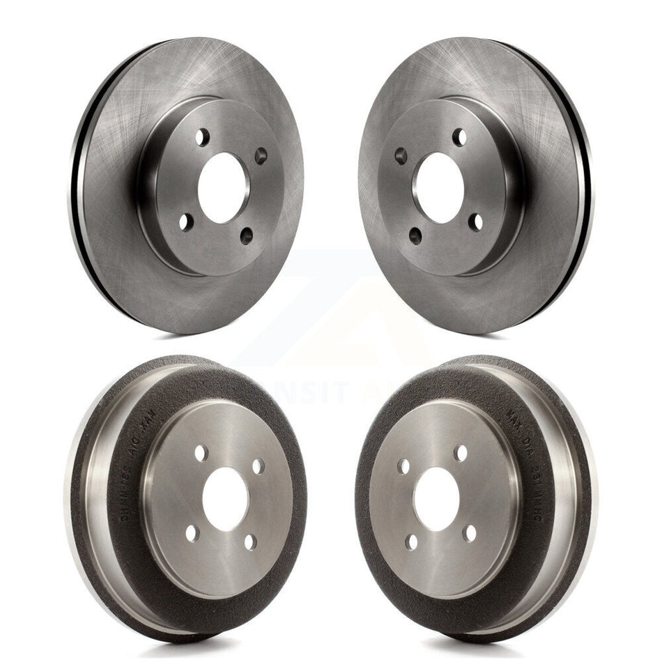 Front Rear Disc Brake Rotors Drums Kit For Chevrolet Cobalt Saturn Ion Pontiac G5 Pursuit K8-102059