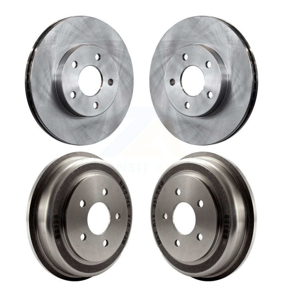 Front Rear Disc Brake Rotors Drums Kit For Chevrolet Cobalt Pontiac G5 K8-102060