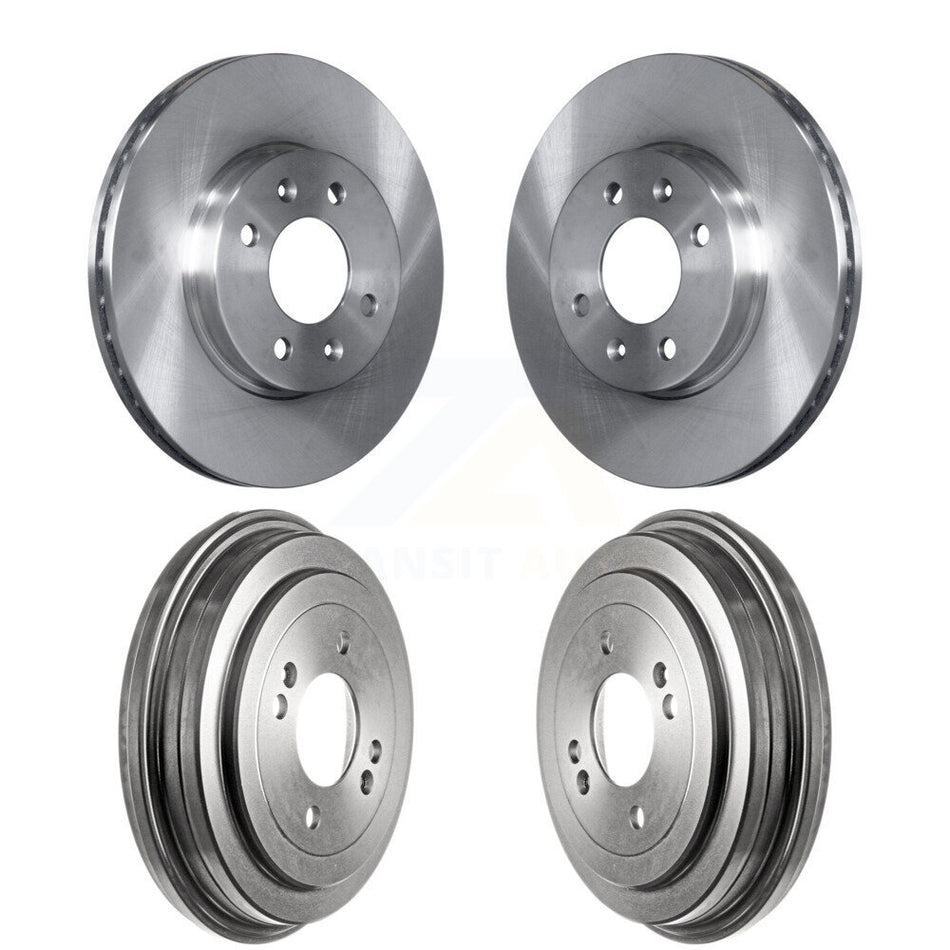 Front Rear Disc Brake Rotors Drums Kit For Hyundai Accent Kia Rio Rio5 K8-102061