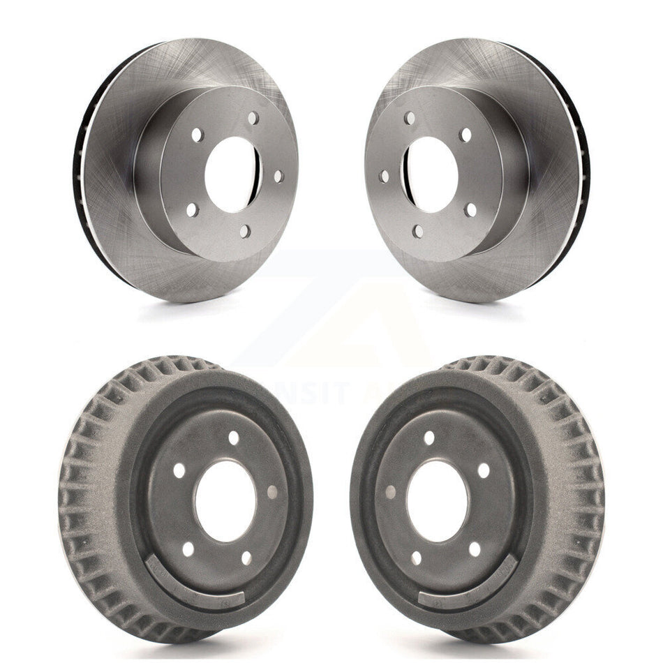 Front Rear Disc Brake Rotors Drums Kit For 1990-2002 Chevrolet Astro GMC Safari AWD K8-102062