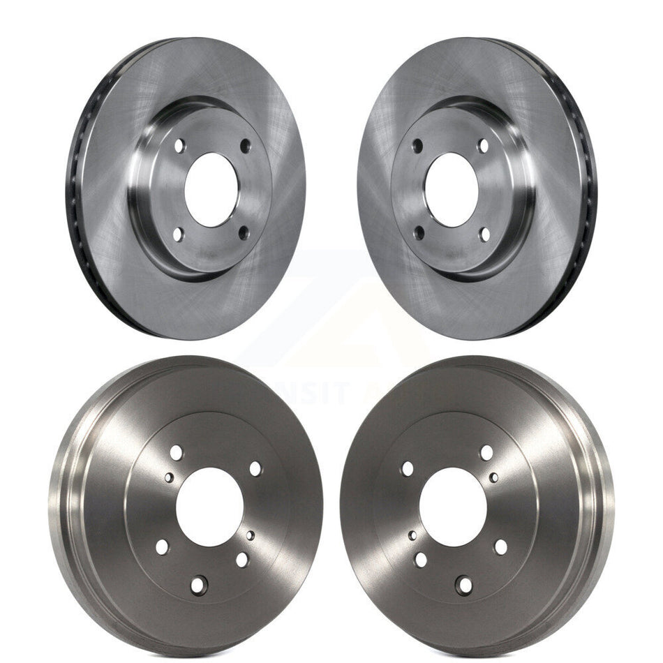 Front Rear Disc Brake Rotors Drums Kit For Nissan Sentra Versa Cube K8-102068