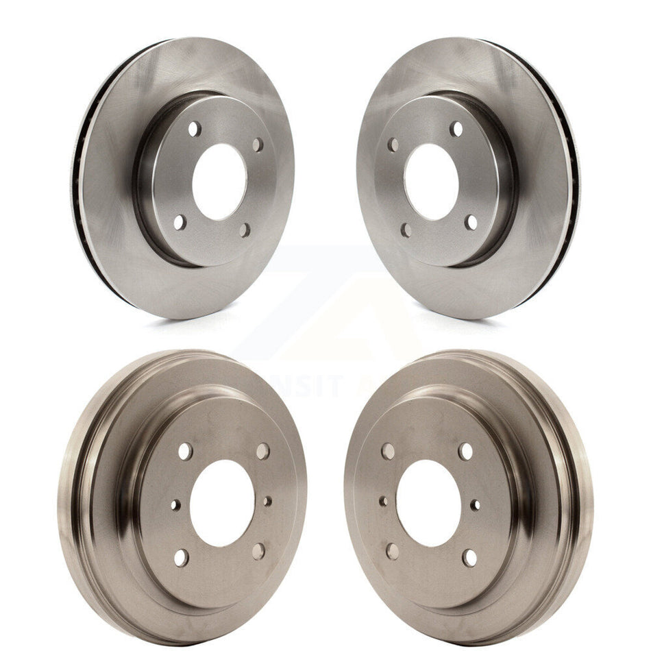 Front Rear Disc Brake Rotors Drums Kit For 2009-2011 Nissan Versa 1.6L K8-102070