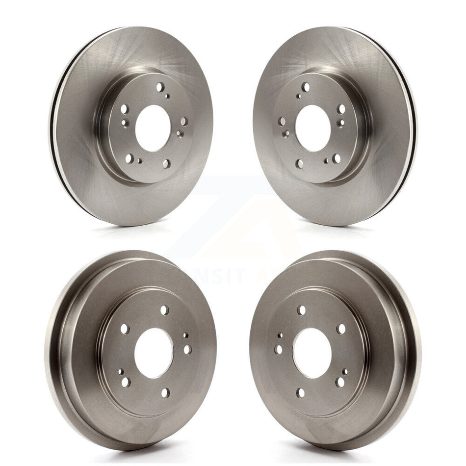 Front Rear Disc Brake Rotors Drums Kit For Honda Civic K8-102094