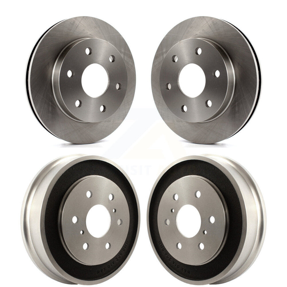 Front Rear Disc Brake Rotors Drums Kit For Chevrolet Silverado 1500 GMC Sierra Classic rear brakes K8-102117