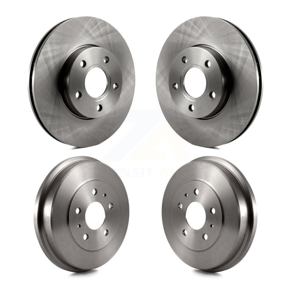 Front Rear Disc Brake Rotors Drums Kit For Ford Focus K8-102118