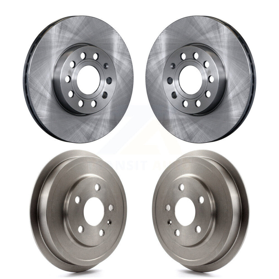 Front Rear Disc Brake Rotors Drums Kit For Volkswagen Jetta Beetle With 288mm Diameter Rotor K8-102121