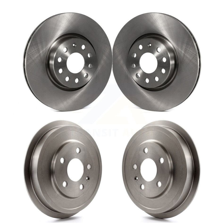 Front Rear Disc Brake Rotors Drums Kit For Volkswagen Jetta Beetle With 312mm Diameter Rotor K8-102123