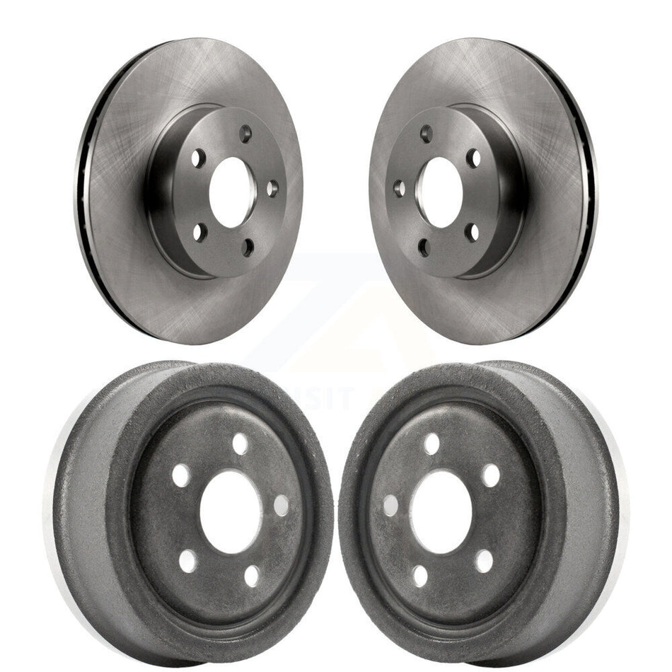 Front Rear Disc Brake Rotors Drums Kit For Chevrolet Cavalier Pontiac Sunfire Grand Am Buick Skylark Corsica Oldsmobile Achieva Beretta Sunbird Cutlass Calais K8-102130