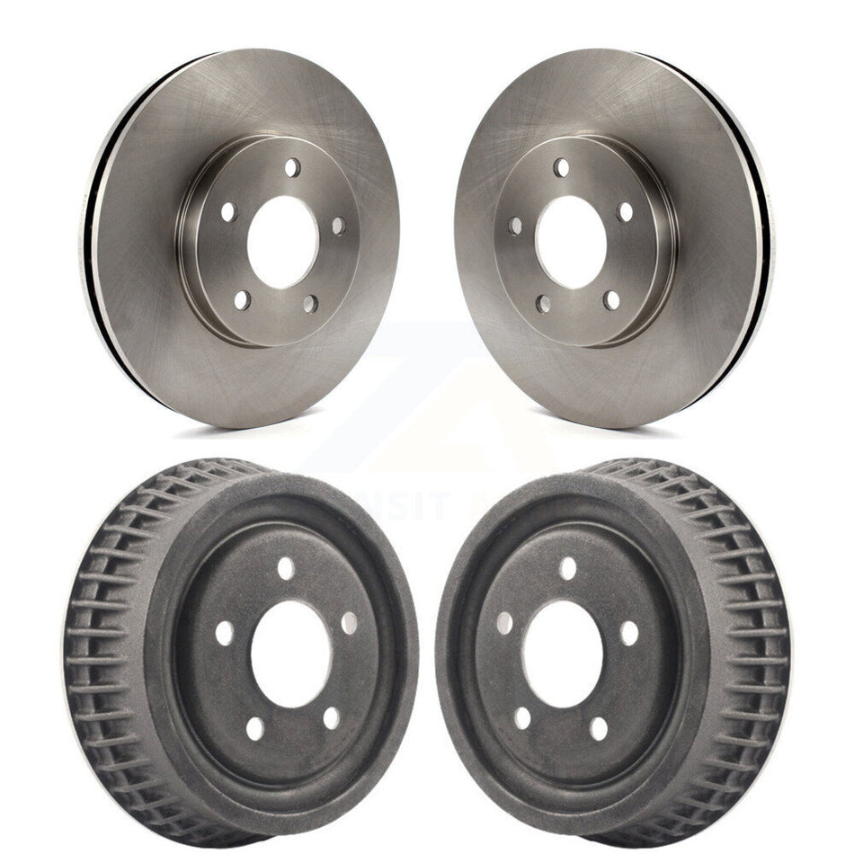 Front Rear Disc Brake Rotors Drums Kit For 2002-2004 Chevrolet Venture Pontiac Montana Oldsmobile Silhouette K8-102135
