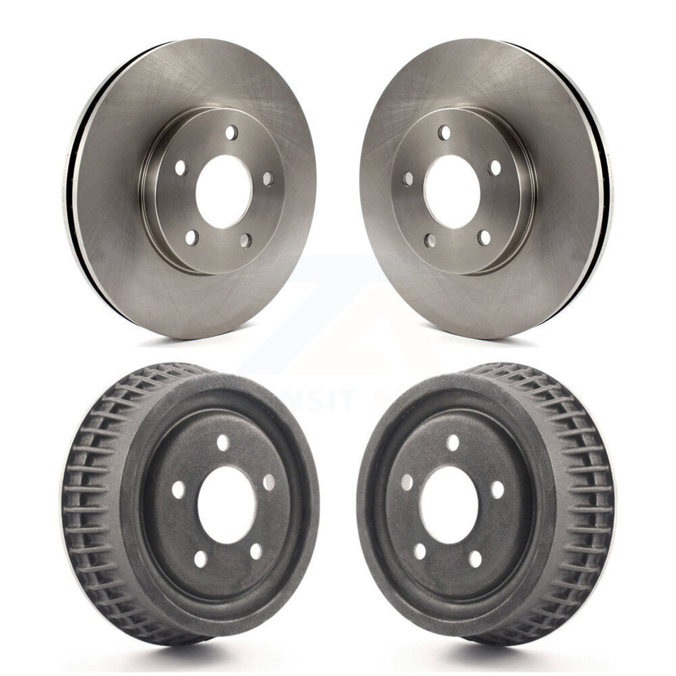 Front Rear Disc Brake Rotors Drums Kit For 2002-2004 Chevrolet Venture Pontiac Montana Oldsmobile Silhouette K8-102135
