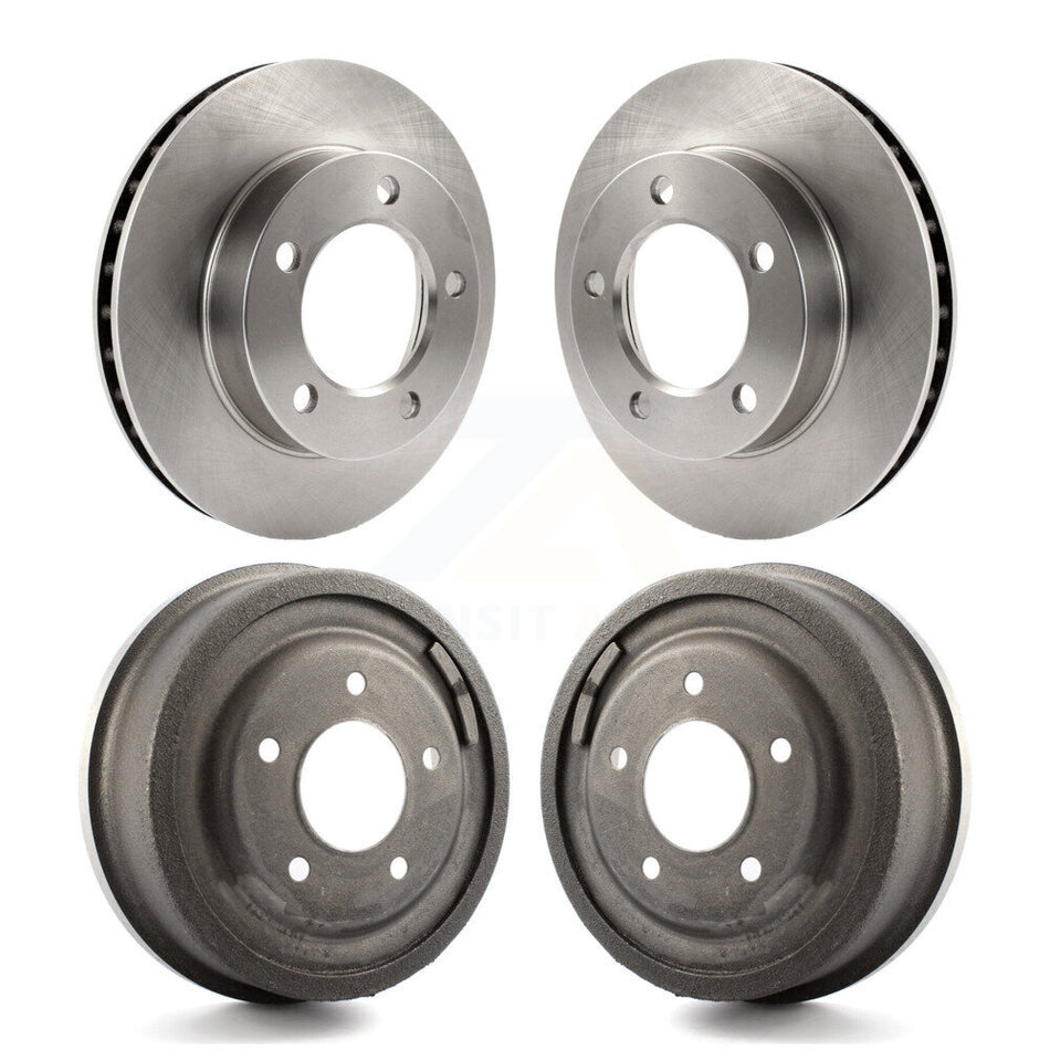 Front Rear Disc Brake Rotors Drums Kit For Ford F-150 Bronco K8-102143