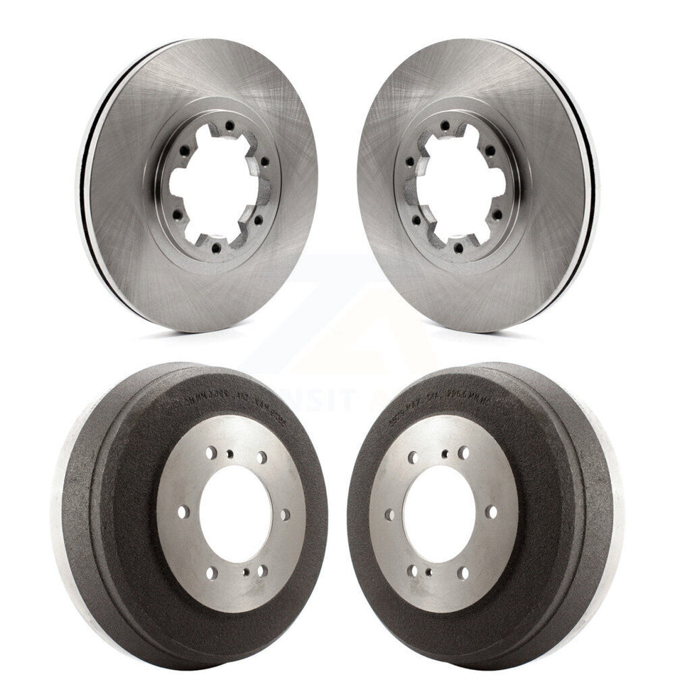 Front Rear Disc Brake Rotors Drums Kit For Nissan Pathfinder INFINITI QX4 K8-102150