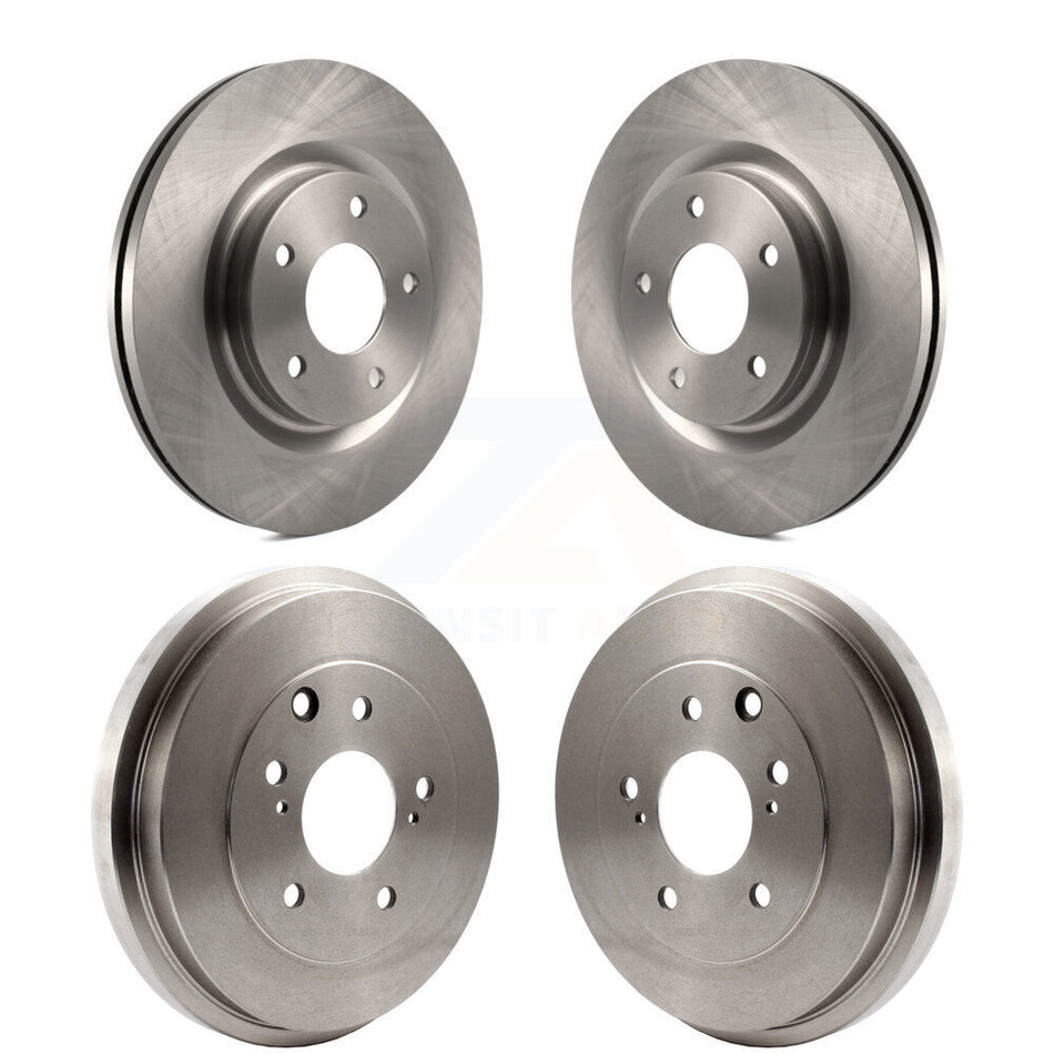 Front Rear Disc Brake Rotors Drums Kit For 2017-2019 Nissan Sentra Turbocharged K8-102159