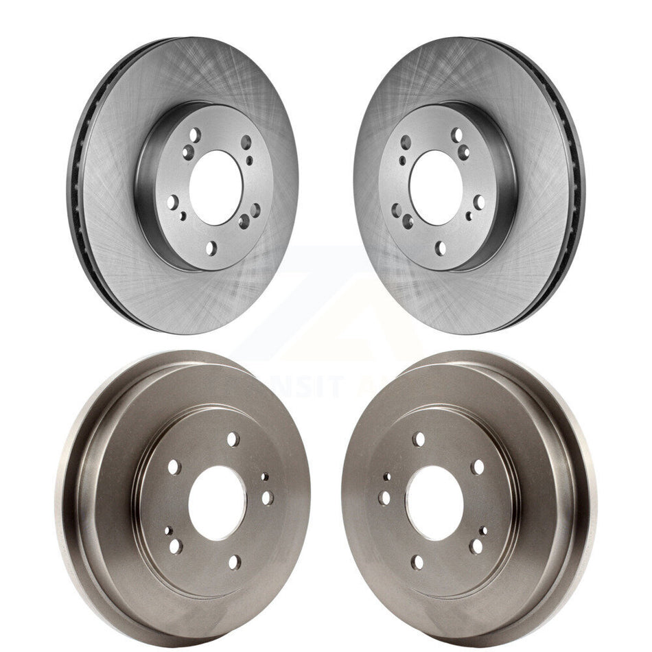 Front Rear Disc Brake Rotors Drums Kit For 1997-2001 Honda CR-V K8-102160