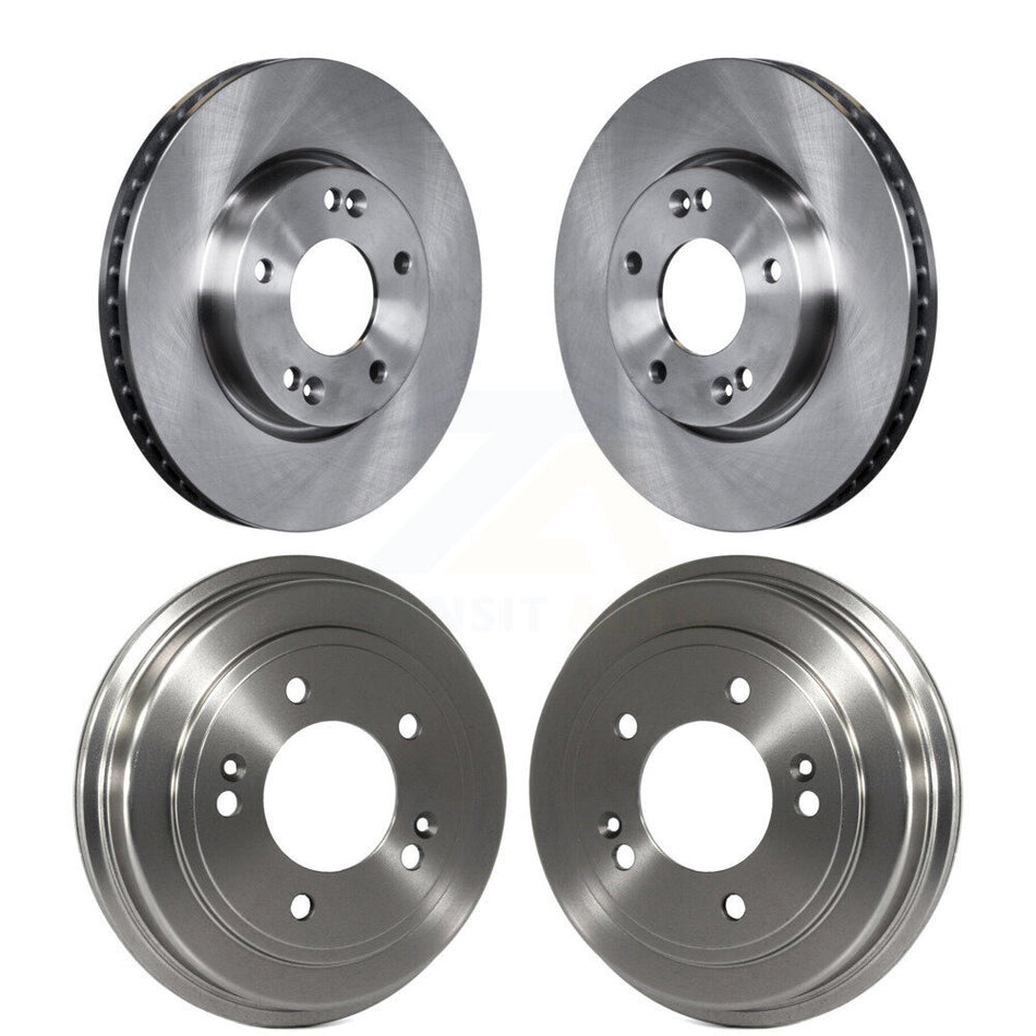 Front Rear Disc Brake Rotors Drums Kit For 2010-2011 Kia Soul 2.0L K8-102165