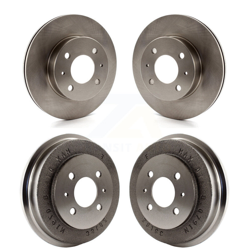 Front Rear Disc Brake Rotors Drums Kit For Hyundai Accent K8-102167