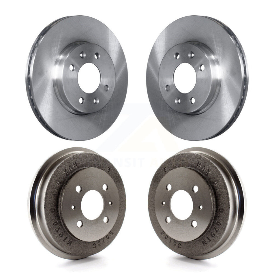 Front Rear Disc Brake Rotors Drums Kit For 2006 Hyundai Accent Sedan To 09 30 05 K8-102168