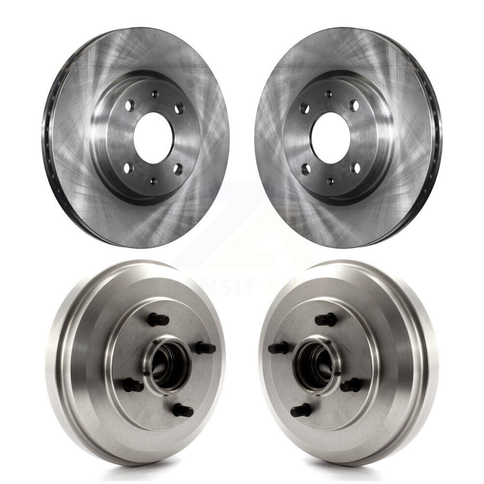 Front Rear Disc Brake Rotors Drums Kit For 2009-2011 Ford Focus K8-102171