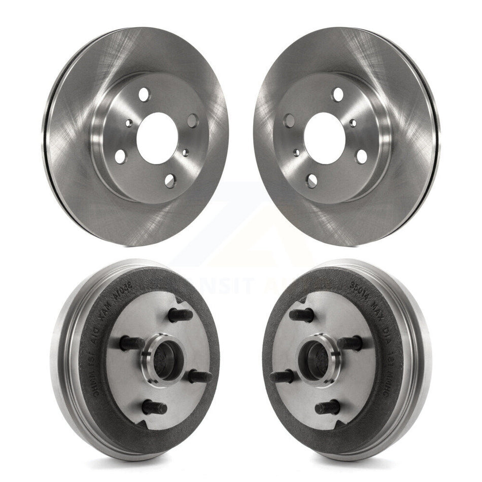 Front Rear Disc Brake Rotors Drums Kit For Toyota Tercel Paseo K8-102172
