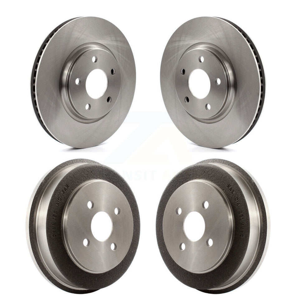 Front Rear Disc Brake Rotors Drums Kit For 2006 Pontiac Pursuit With Brakes K8-102175