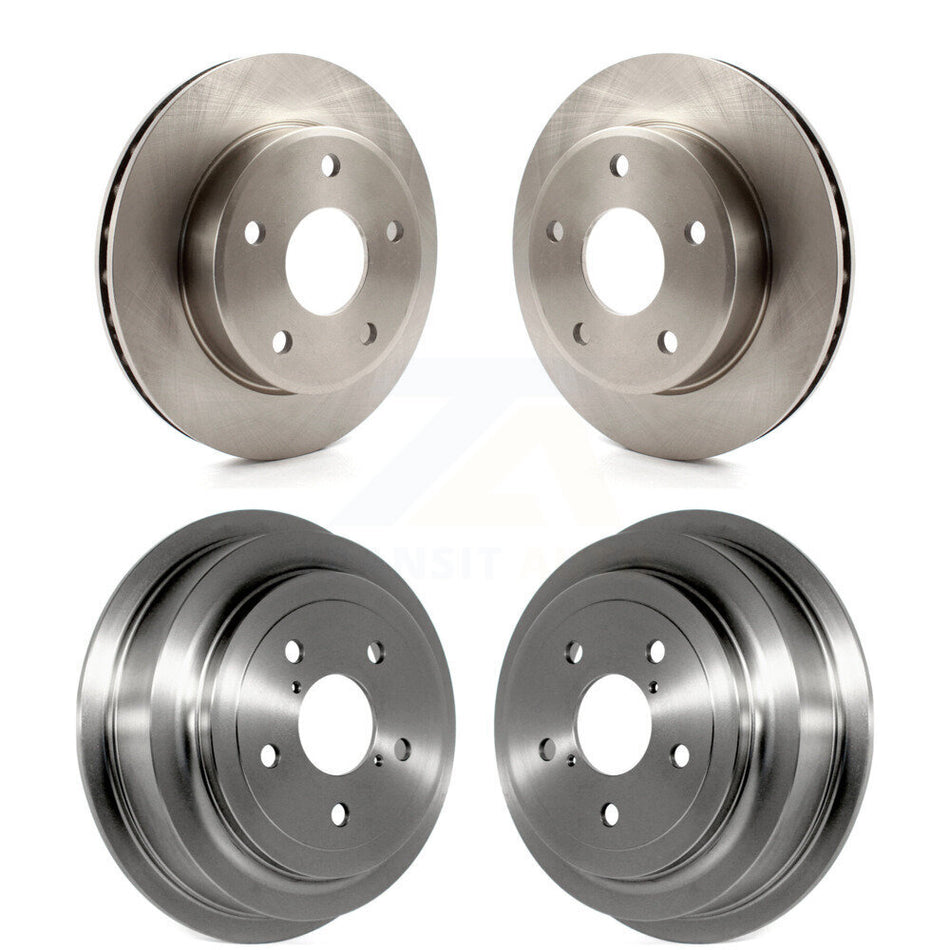 Front Rear Disc Brake Rotors Drums Kit For Dakota Dodge Mitsubishi Raider Ram K8-102180